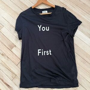 Acne Studios ”You First” black t-shirt
